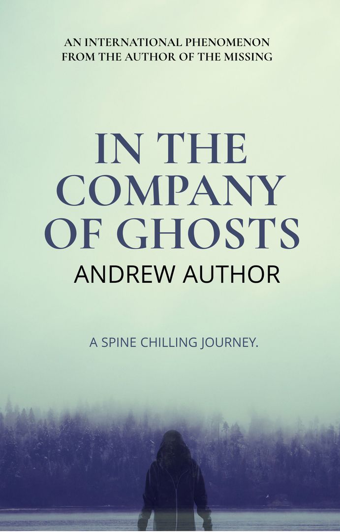 Eerie Forest with Solitary Figure for Mystery Novel Cover Design