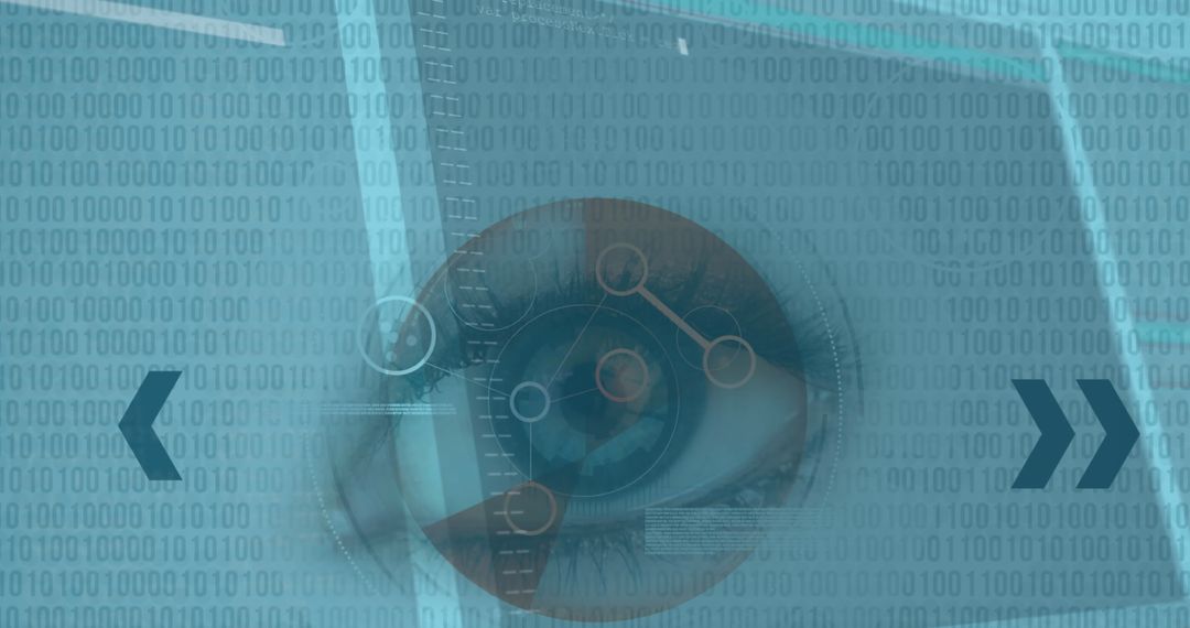 Conceptual Digital Eye Interface with Futuristic Scanning