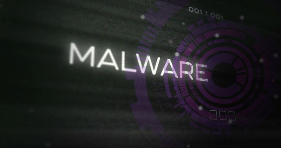 Abstract Malware Detection Cybersecurity Concept Technology