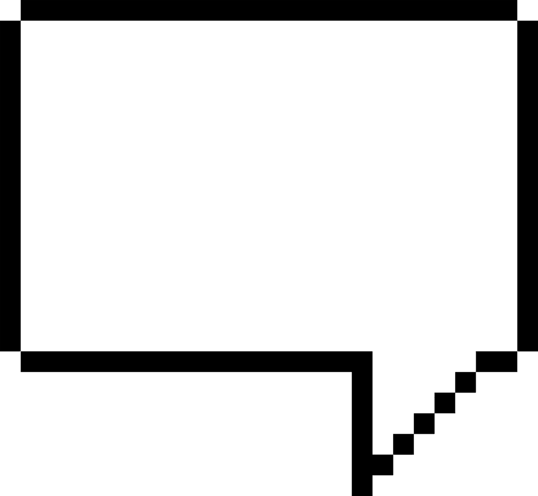 Transparent Speech Bubble With Copy Space on White