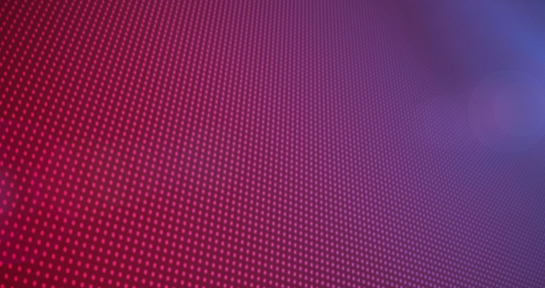 Abstract Pink Dots Pattern with Lens Flare on Purple Background