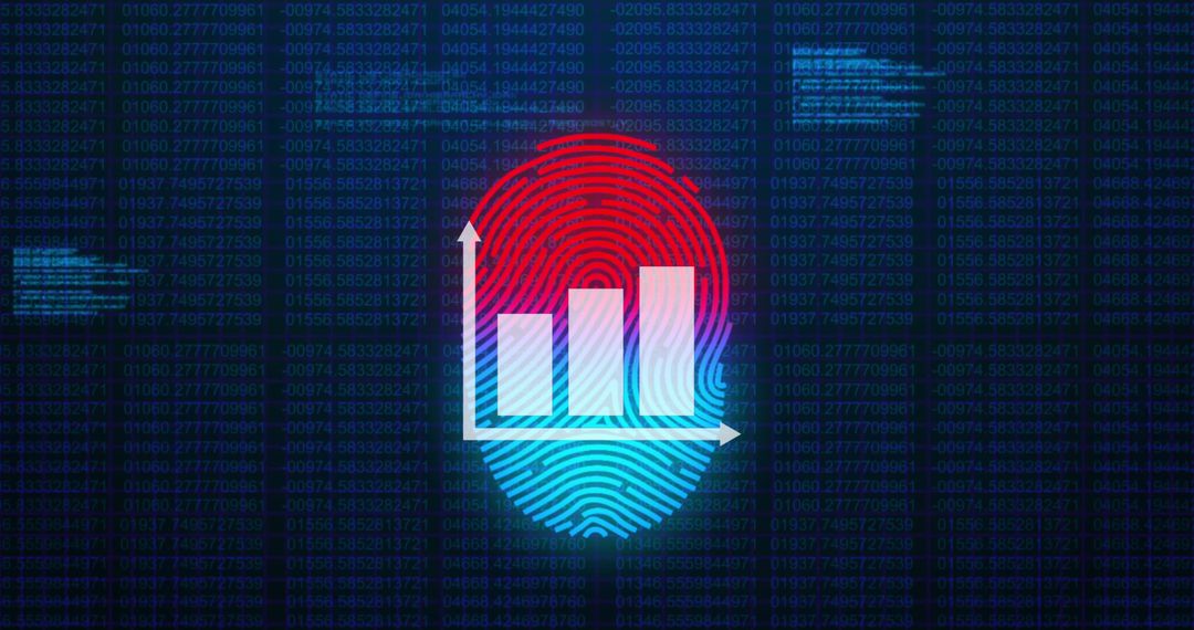 Biometric Data Analysis with Bar Graph over Fingerprint Scanner