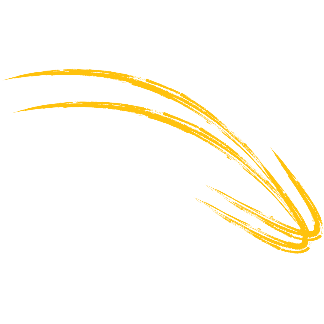 Yellow Downward Arrow Illustration on Transparent Background
