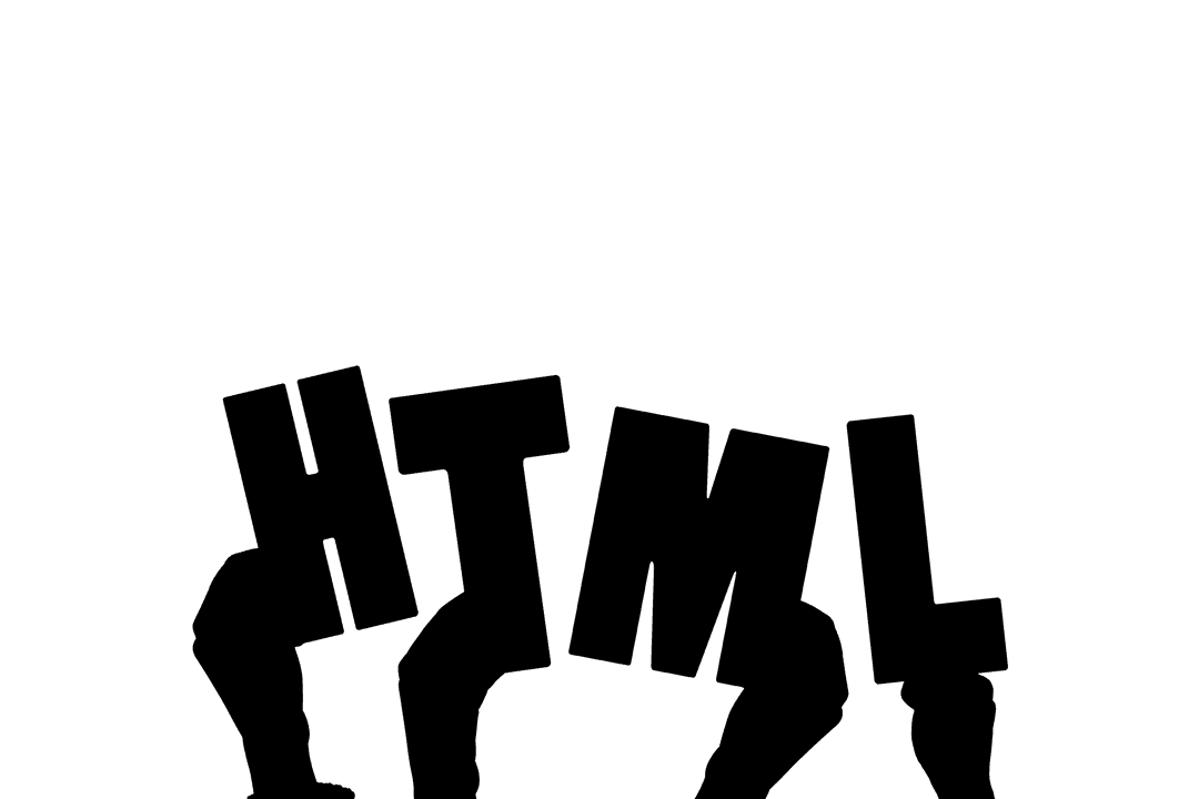 Transparent Hands Typing HTML Code Illustration