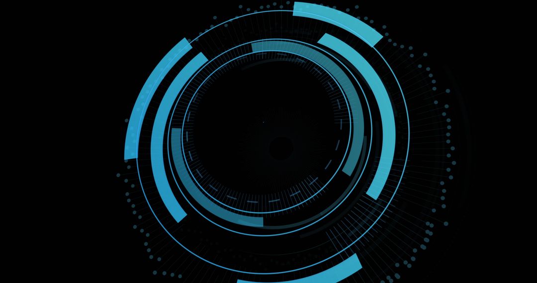 Futuristic Digital Interface Concept with Secure Network