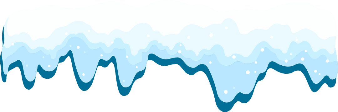 Frozen Drip Icicles Creating Stylish Transparent Winter Effect