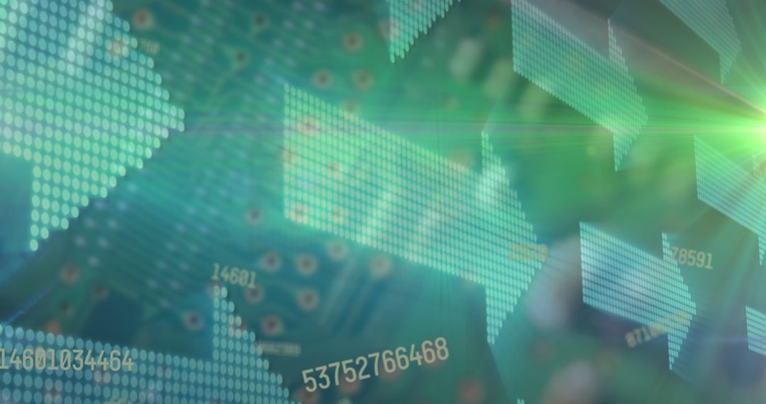 Upwards Arrows Representing Digital Growth and E-commerce