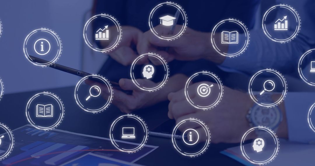 Diverse Professionals Engaging with Digital Business Concepts