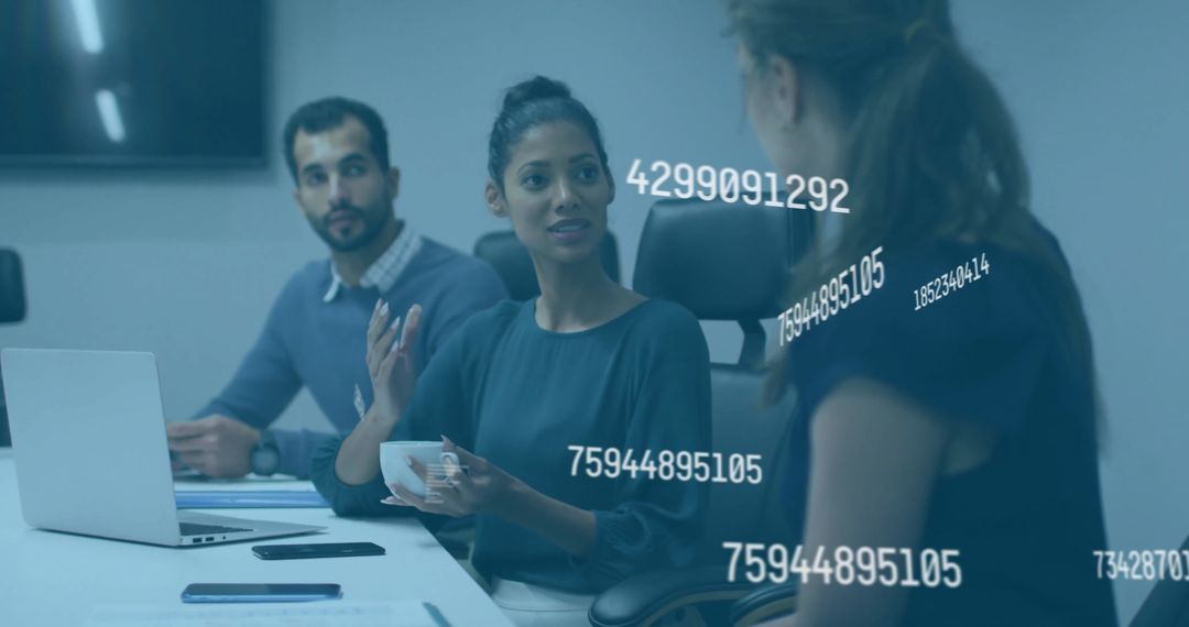 Diverse Business Professionals Discussing Data Strategy