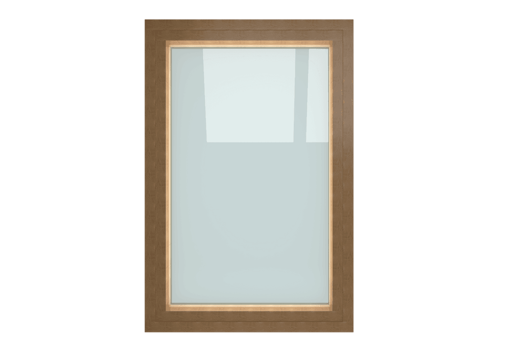 Wooden Framed Window Vector on Transparent Background