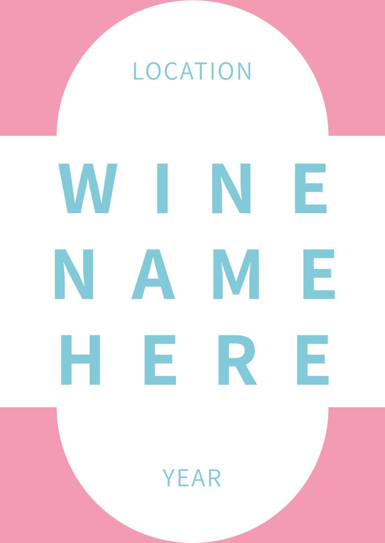 Elegant Wine Label Design with Customizable Name and Year - Download Free Stock Images Pikwizard.com