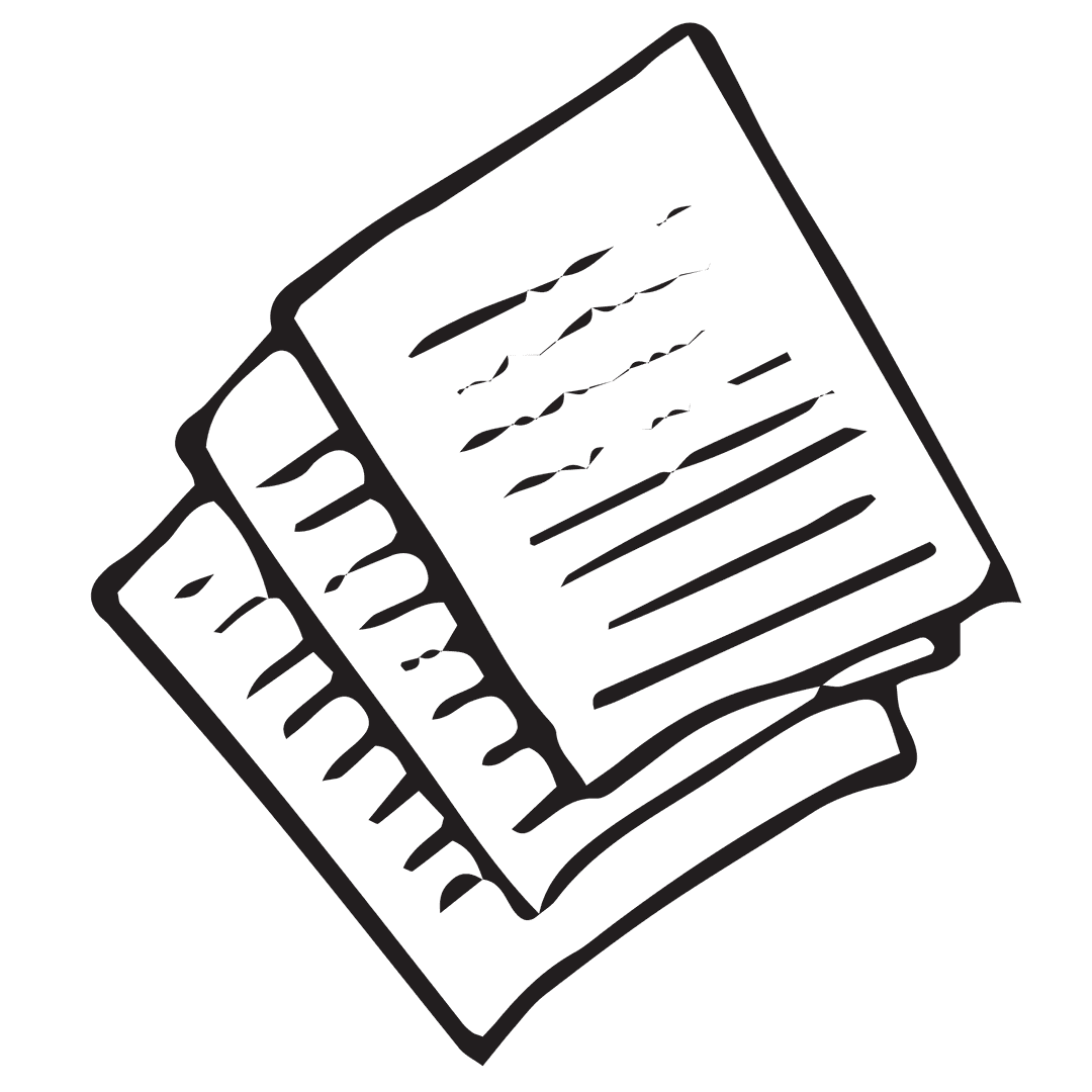 Hand-Drawn Letters Outline on Transparent Background Illustration