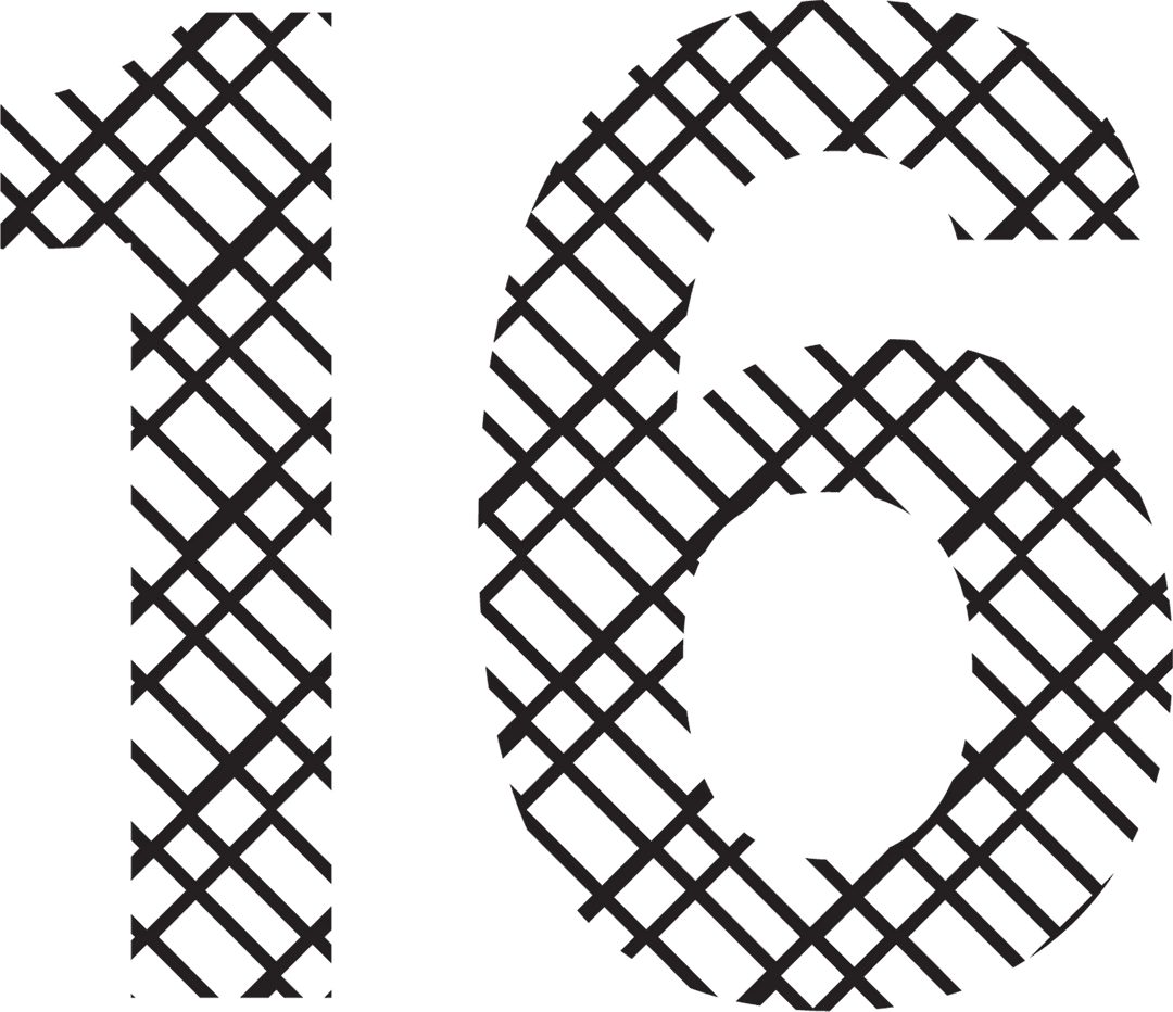 Transparent Decorative Pattern Number 16 Design