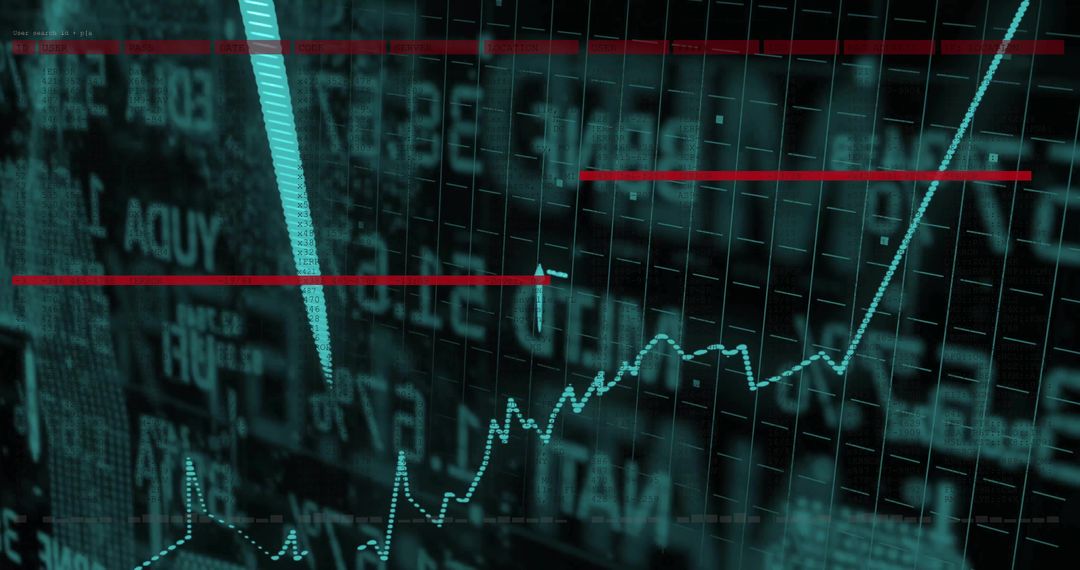 Financial Data Trends with Graphs and Digital Interface