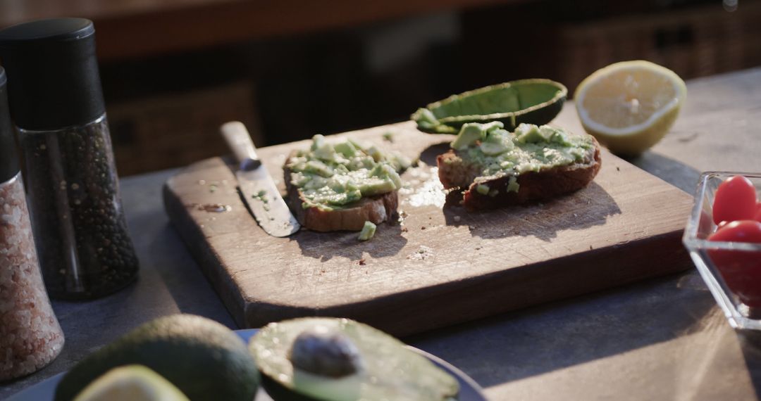 Healthy Avocado Toast on Rustic Wooden Board - Free Images, Stock Photos and Pictures on Pikwizard.com