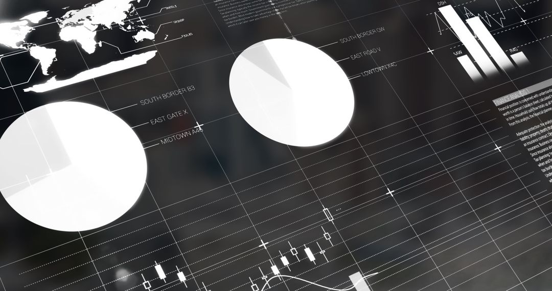 Global Financial Analysis Chart with Data Visualization