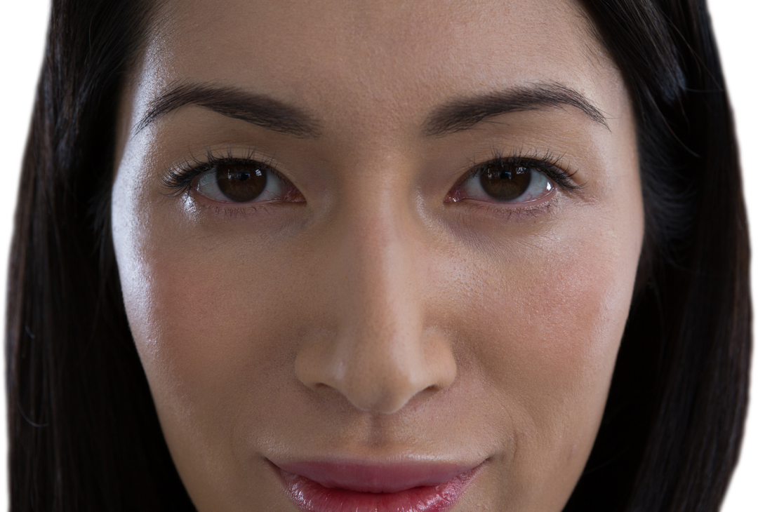 Transparent Close-Up of Beautiful Woman's Face Focus on Eyes - Download Free Stock Images Pikwizard.com