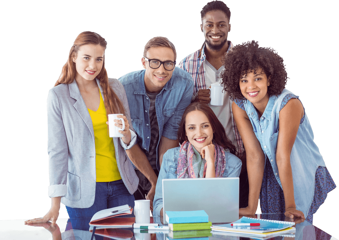 Diverse Team Collaboration Transparent Group Project