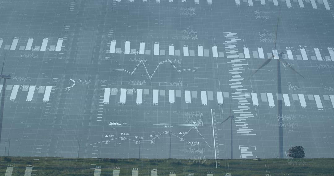 Digital Financial Data Overlapping with Scenic Wind Farms