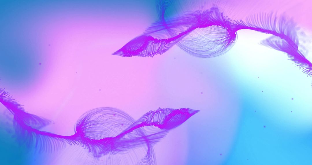 Futuristic Abstract Design with Vibrant Purple Patterns