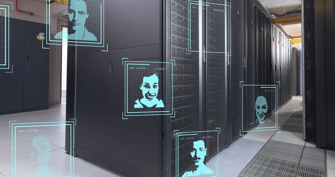 Futuristic Global Networking in Modern Server Room