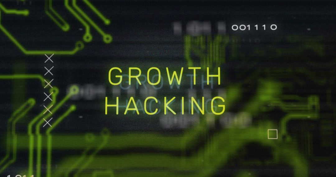 Digital Growth Hacking with Circuit Board Overlay