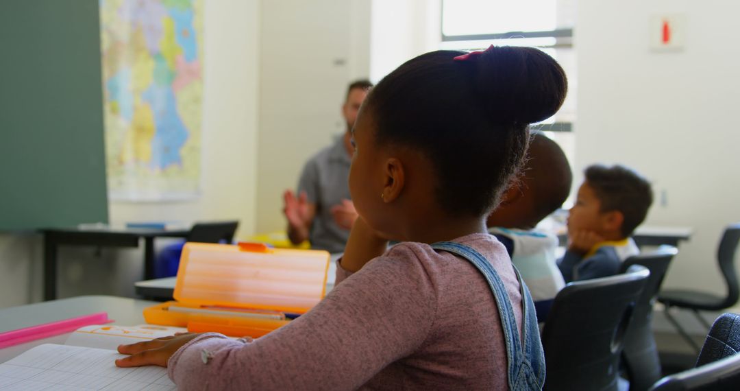 Classroom Applause Scene with Engaged Students