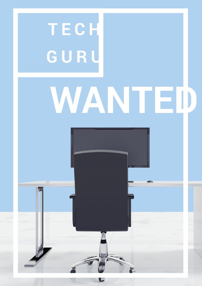 Professional Opportunity: Empty Chair and Desk Symbolizing Job Vacancy