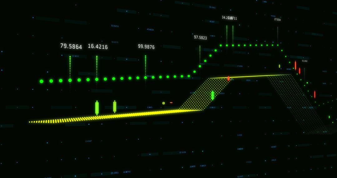 Abstract Stock Market Data Visualization