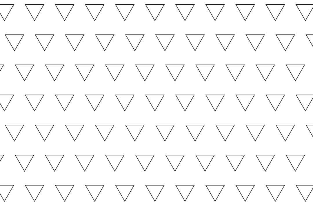 Seamless Black Triangle Pattern on Transparent Background