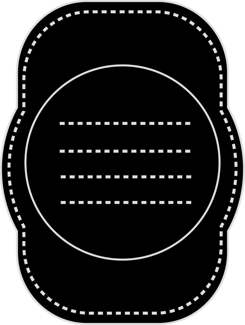 Blank Tag with Copy Space on Transparent Background