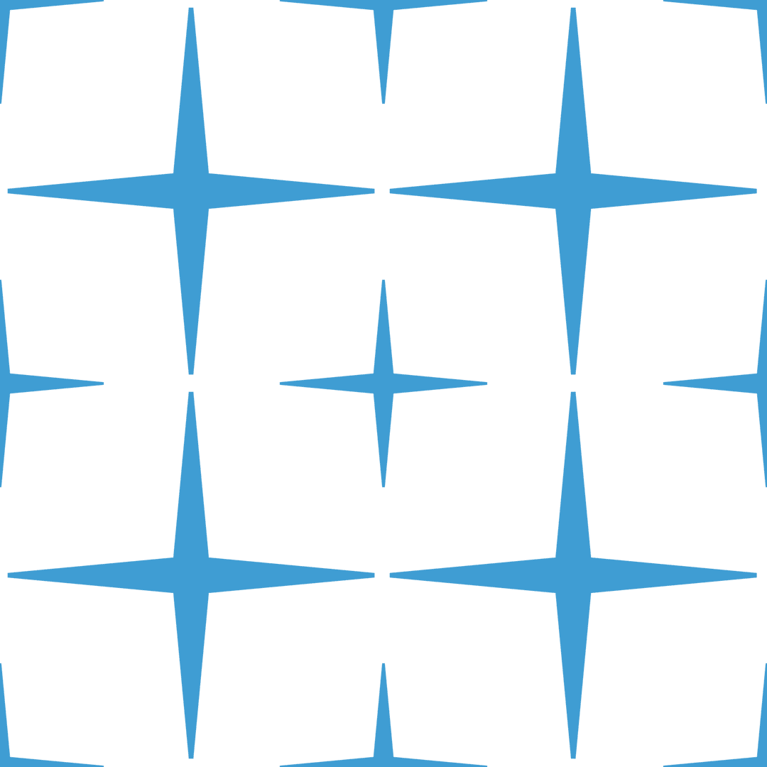 Geometric Blue Pattern on Transparent Background for Design Projects