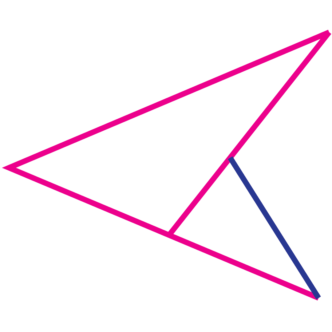 Pink Geometric Shape on Transparent Background for Design Projects