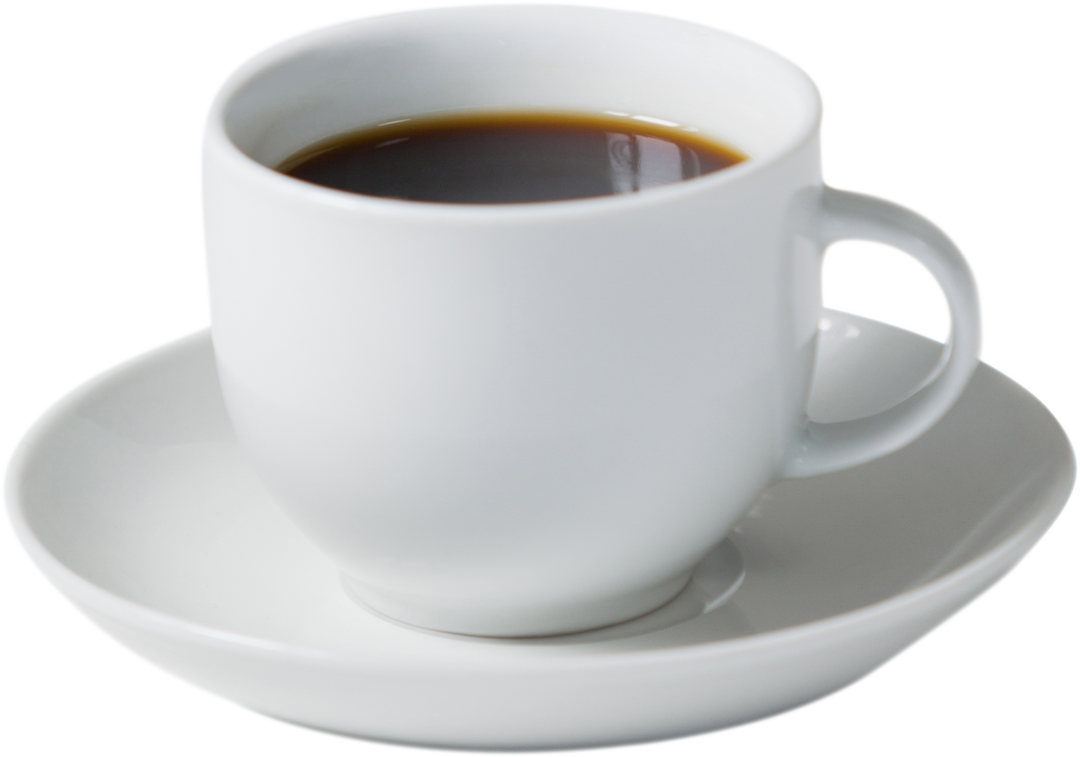 Transparent Black Coffee in White Cup with Saucer - Download Free Stock Images Pikwizard.com