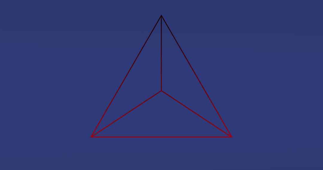 Geometric Triangular Pattern on Blue Background