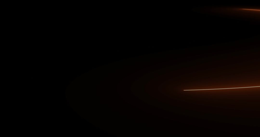 Dynamic Red Neon Light Trails on Dark Background