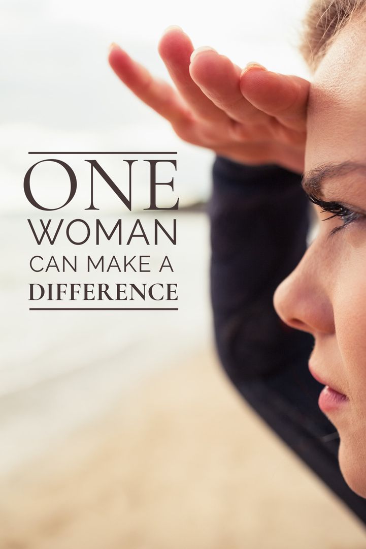 Focused Woman Inspiring Change and Empowerment