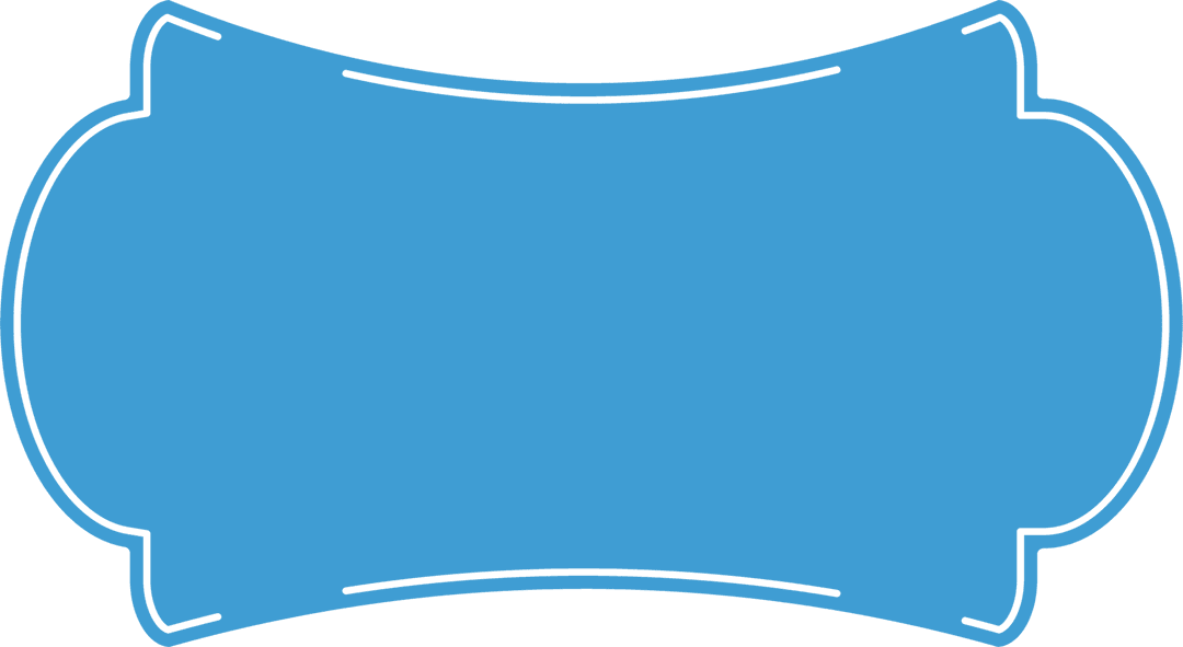 Blue Abstract Banner with Copy Space on Transparent Background