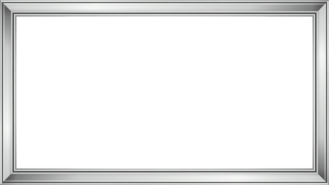 Transparent Metal Frame Displaying Flat Teal Panel