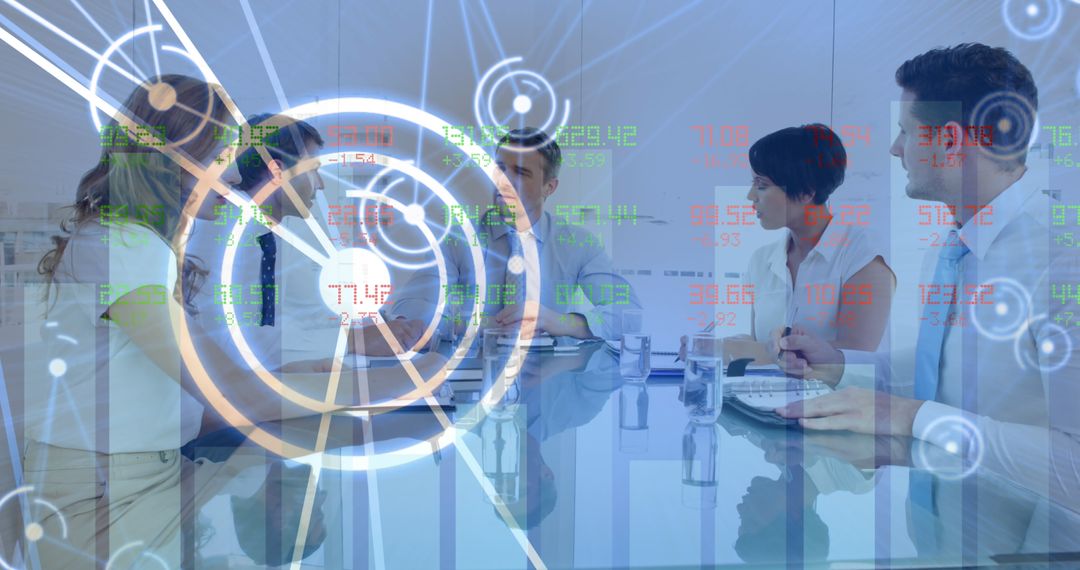 Creative Business Team Development with Digital Stock Analysis