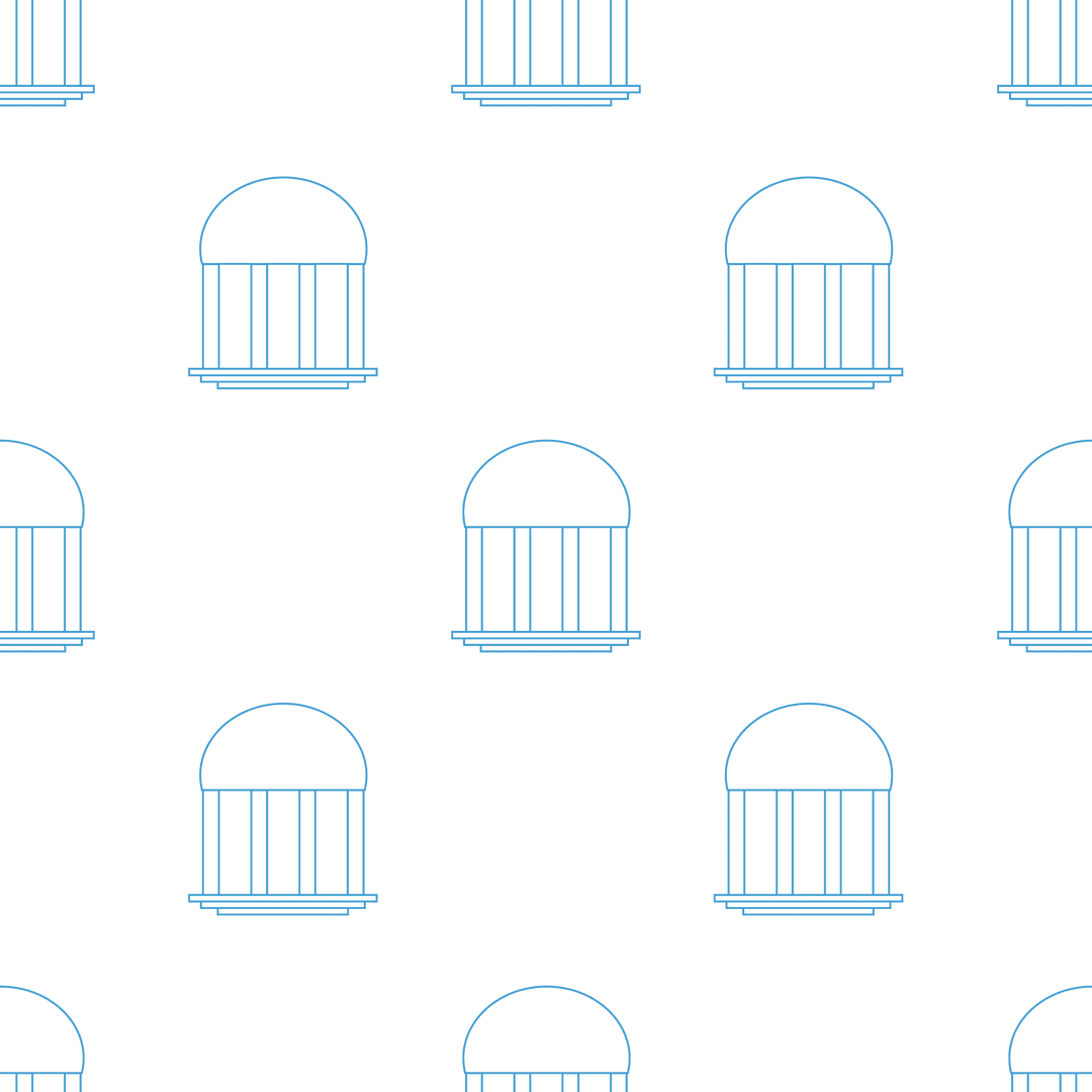 Seamless Blue Cage Pattern on Transparent Background