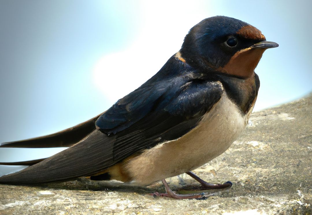 Close up of swallow created using generative ai technology - Free Images, Stock Photos and Pictures on Pikwizard.com