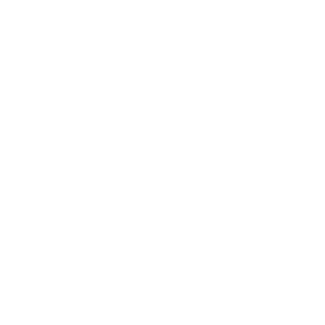 Blank White Badge with Ribbons on Transparent Background
