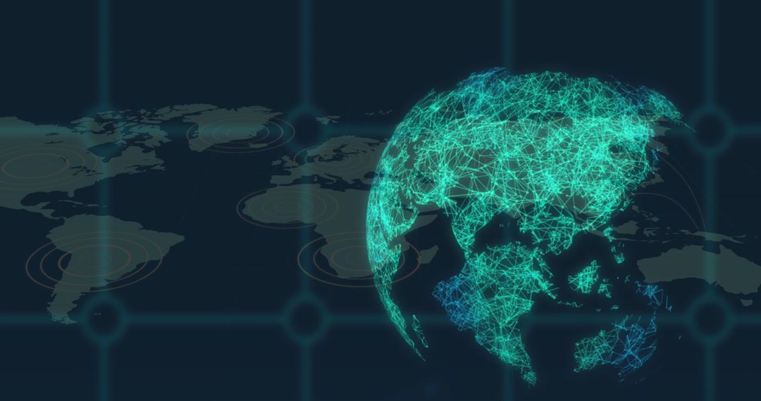Global Digital Network Connections Visualized