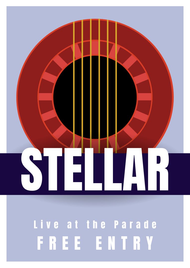 Stellar Concert Poster Stimulating Urban Audience Attention - Download Free Stock Templates Pikwizard.com