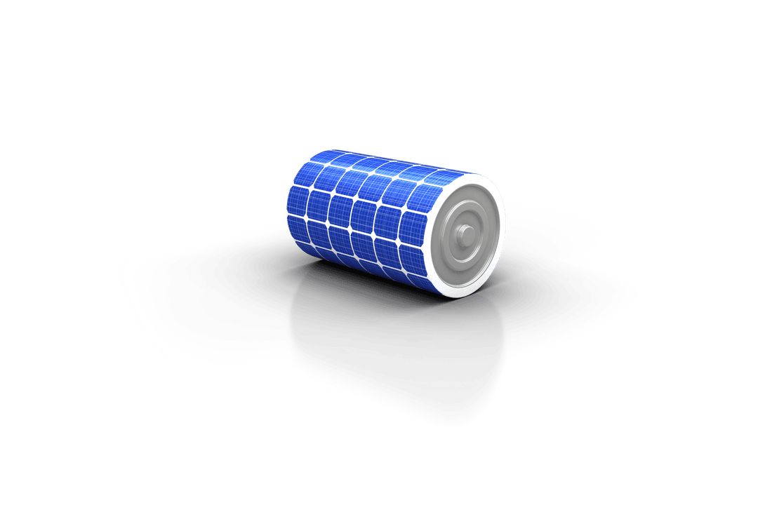 Transparent Solar Panel Wrapped Battery with Reflection