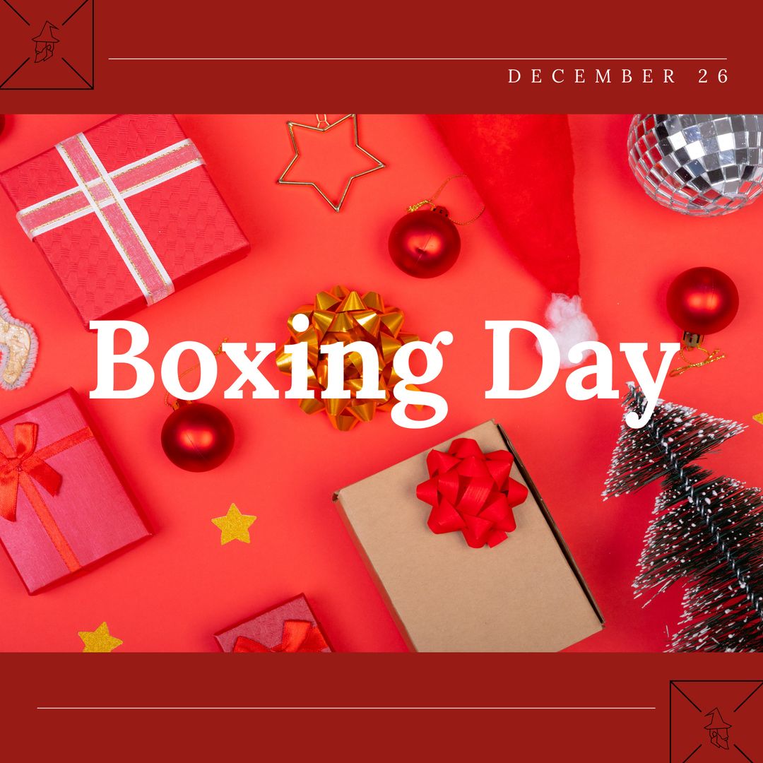 Festive Boxing Day Holiday Celebration Background