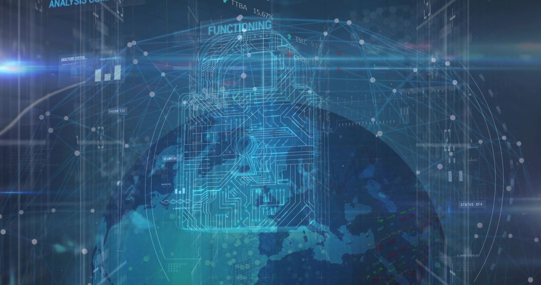 Digital Padlock Connecting Global Network for Cybersecurity Enhancement