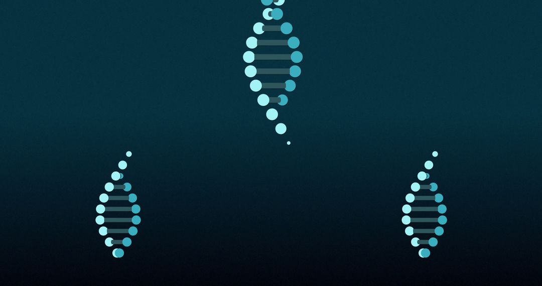 Abstract DNA Helix Pattern Over Dark Gradient