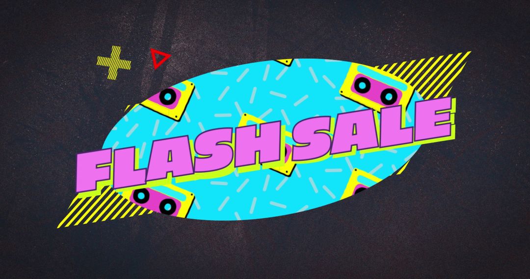 Retro Pop Art Style Flash Sale Banner